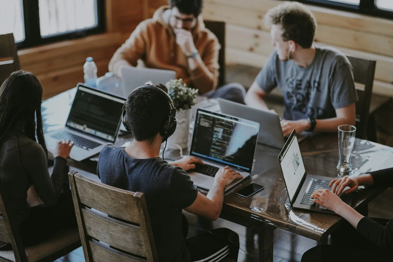 The Northbeam Digital team collaborating in an open-plan studio